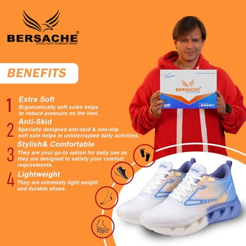 Image of BERSACHE Premium Sports,Walking,Gym,Cricket, Trending Running Shoes for Mens /Boys