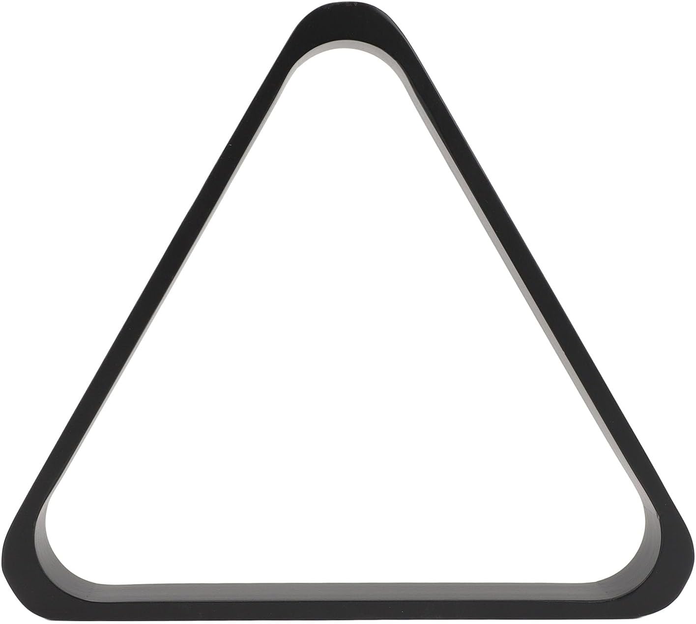 Pine Wood Pool Ball Rack, Sturdy Triangle Design, Accurate Setup, Sleek Black Finish, Portable, Universal Compatibility for Billiard Players