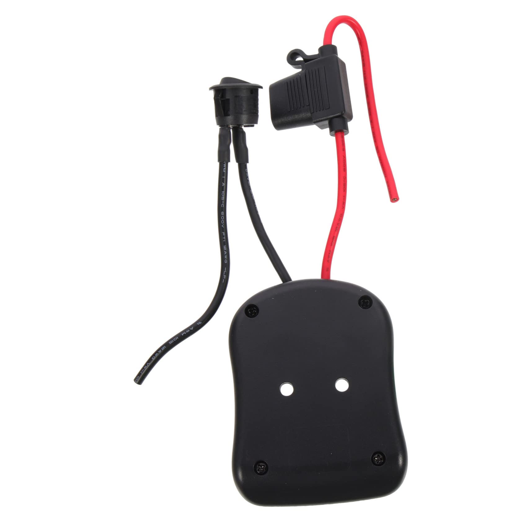 3 Piezas Adaptador de batería de 18V al Adaptador de la batería convertidor de Voltaje Fuerza camión para Camiones RC de Corriente Abdominales Negro