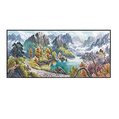 Peinture strass point de croix 40x100cm idéal pour un cadeau