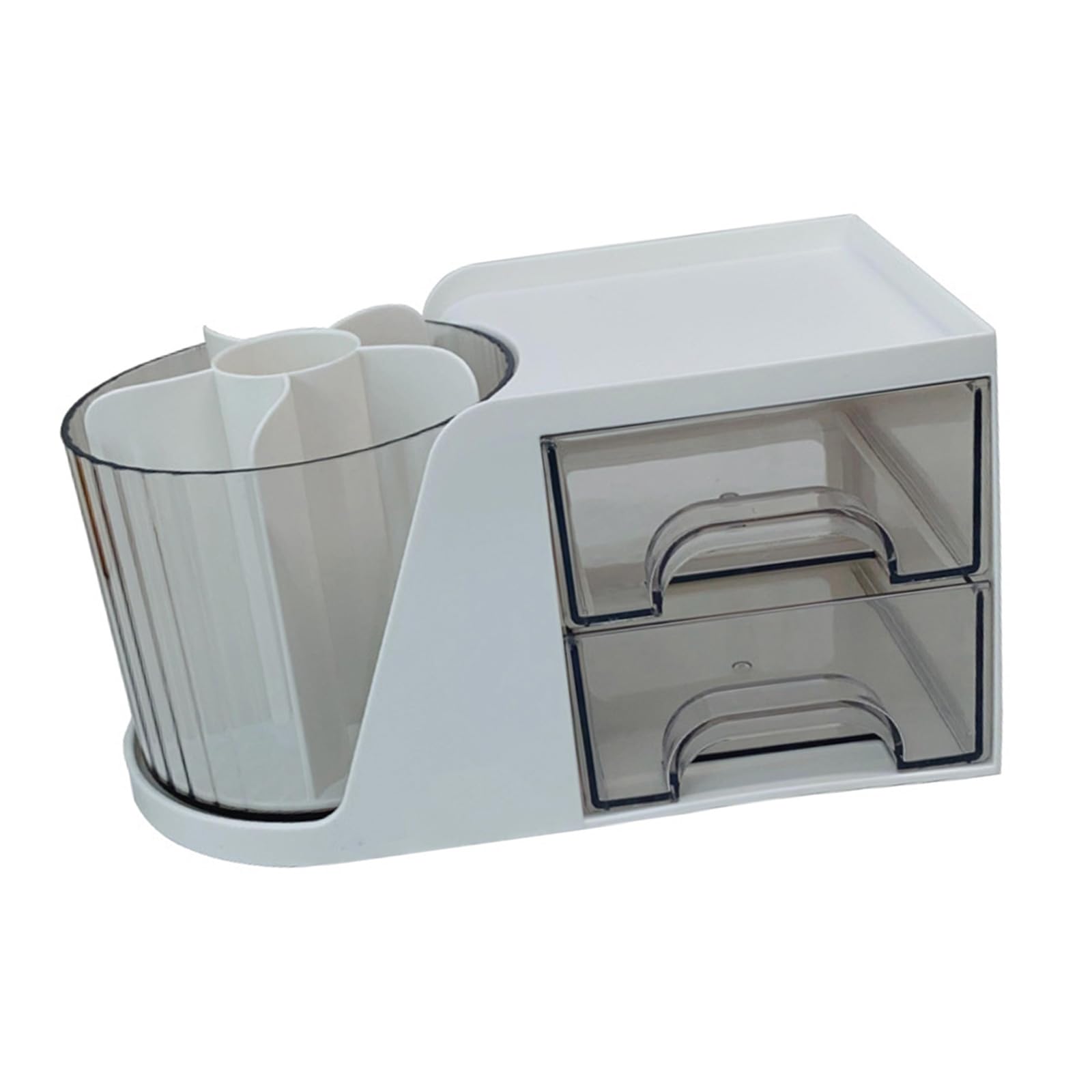 carotoe Rotating Desk Organiser Multilayer Nails Accessories Holder Storage Box for Stationery and Cosmetic Brushes Supplies Organiser