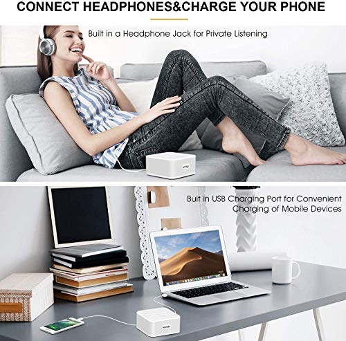 NURSAL White Noise Sound Sleep Machine with 24 Relaxing Nature Sounds for Baby & Adults, Home, Office, Travel with No Looping Sound, Auto-Off Timer & Memory Function - Thumbnail 7