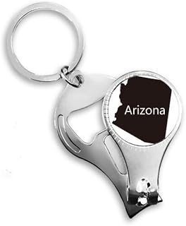 Arizona Mapa dos Estados Unidos da América Alicate de unha Anel Chaveiro Abridor de Garrafas Cortador