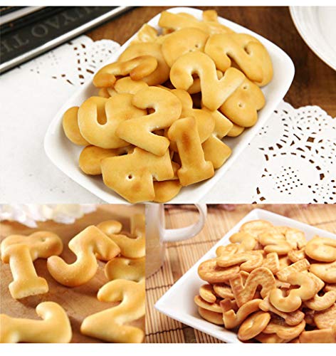 Numbers Cookie Cutters 2 Inches 9Pcs Jelly Fondant Cutter Set, Stainless Steel, Large Number Cutter For Fondant Biscuit, Cake, Fruit, Vegetables, Or Dough Stainless Steel (2'' Number Cutter) #TOP2