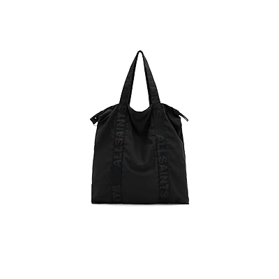 AllSaints Afan Tote Messenger Bags Black, Leather/Polyamide/Polyester