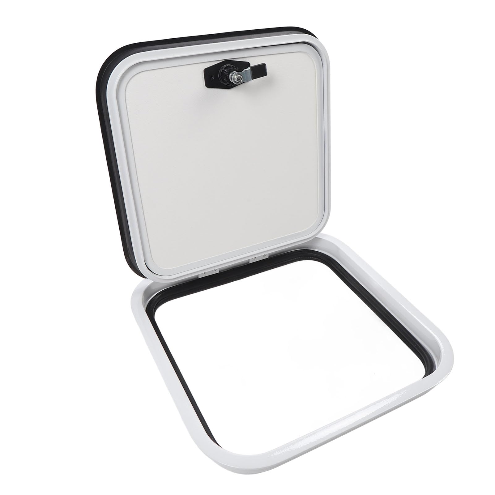 Tbest Puerta de Compartimento para RV, Aleación de Aluminio Duradera, Acceso de Carga de Equipaje de 16 X 16 Pulgadas para Autocaravana y Autocaravana
