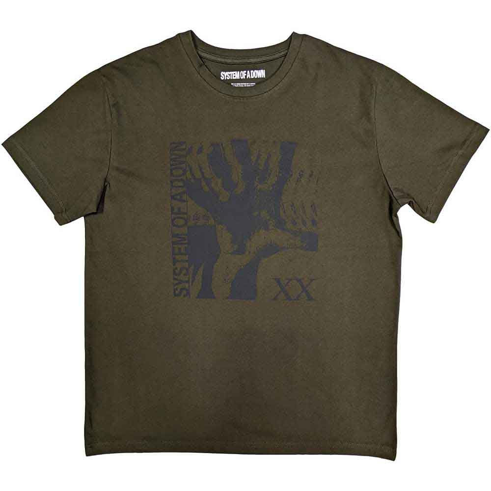 System of A Down Intoxicated Official Tee T-Shirt Mens Unisex (Large) Green