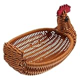 Obstkorb – Schale im geflochtenen Rattan-Stil, Küchentheken-Organizer, Süßigkeiten-Brot-halter, Vorratstisch-Aufbewahrungsbehälter | Dekorativer Servierbehälter für Snacks, Chips, Partys zu Haus