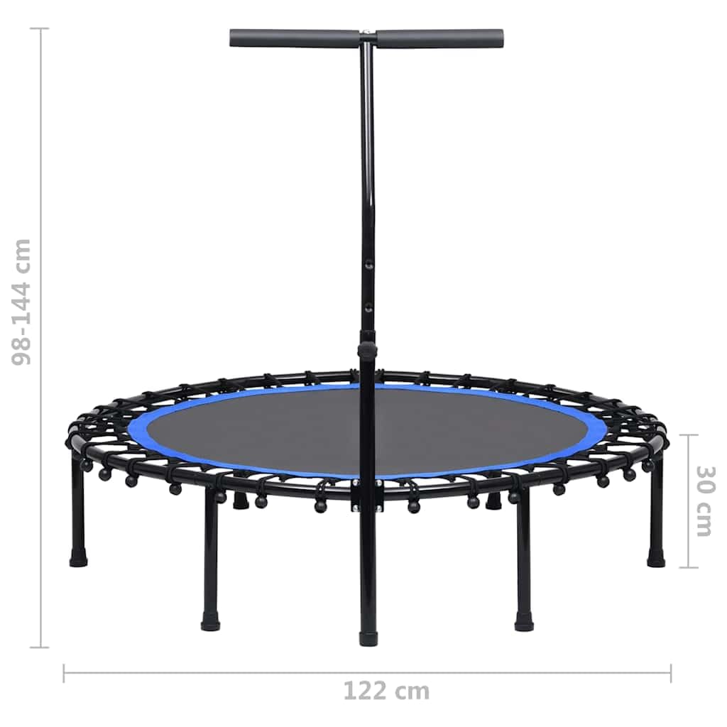 vidaXL Trampolina fitness z uchwytem, 122 cm