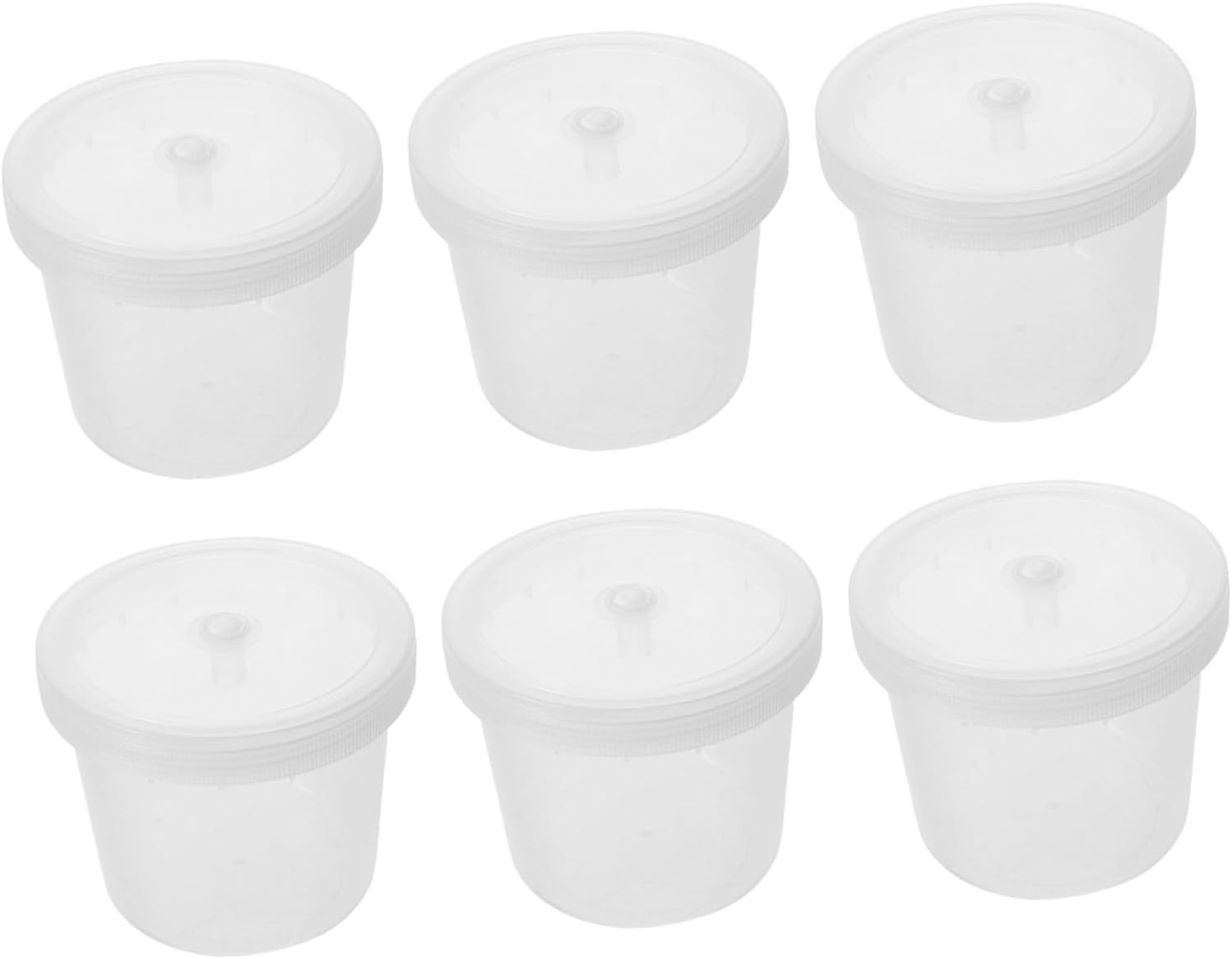6pcs 480ml Pp Wide Mouth Tissue Culture Bottles with Vent Lids, Plastic Laboratory Sample Containers for Seed Growing and Reagent Storage
