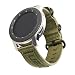 Produktbild Urban Armor Gear Nato Strap Armband Samsung Galaxy Watch3 45mm, Watch 46 mm, Gear S3 Frontier & Classic, Watch Active 2 44 mm (Designed für Samsung Smartwatches, Ersatzband aus Nylon) - olive