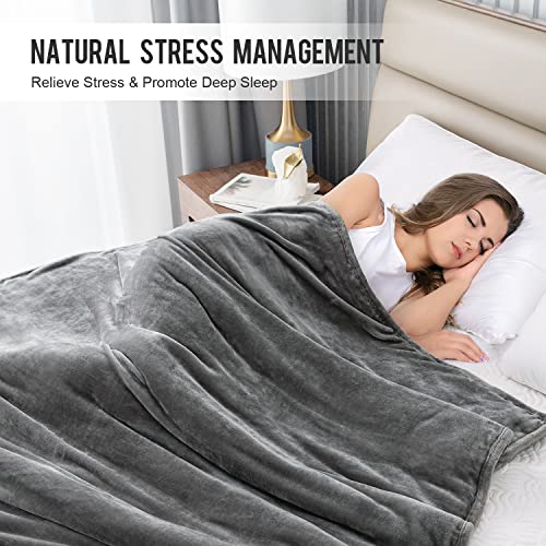 Uttermara Weighted Blanket Twin Size 18 Pounds 48X72 Inches, Sherpa Weighted Blankets With Soft Plush Fleece & Cozy Warm Sherpa For Couch Sofa Bed, Winter Heavy Blanket Great For Sleep & Calming #TOP1