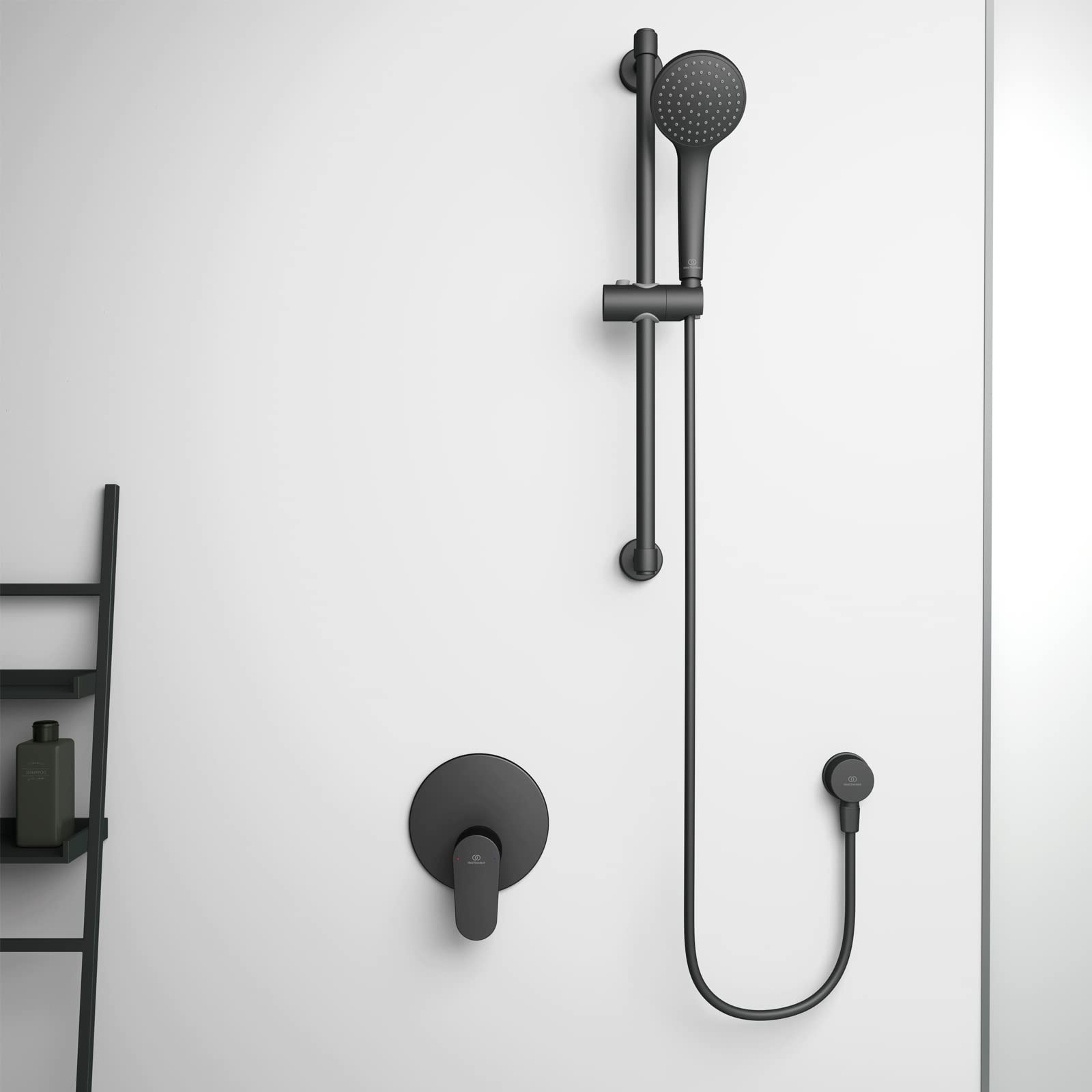 Ideal Standard - Idealrain Asta doccia, Nero Seta