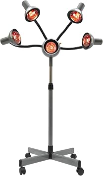 5 Head Infrared Heat Lamp, 110V Color Processor Machine, Adjusting Height Styling Perming Dryer, Hair Heat Lamps for Salon, Hair Salon