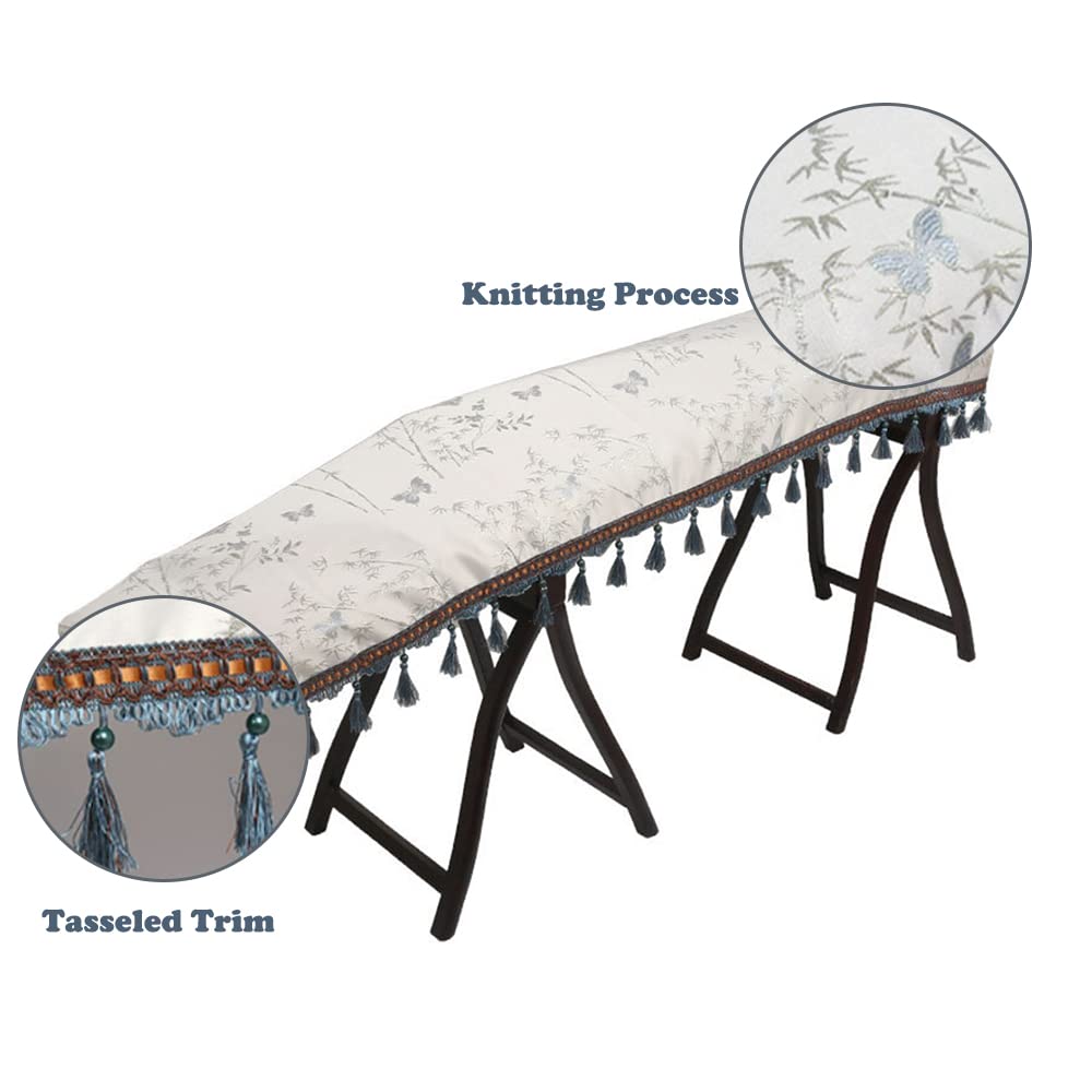 SUNSURE Guzheng Cover Premium Tuch Universal Chinesische Zither Abdeckung Staubschutz Musikinstrument Zubehör für Guzheng Guqin Piano Keyboard (Bamboo A)