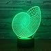 Produktbild 3D Led Nachtlicht 3D Illusion Licht Schneckenhaus Lautsprecher Nachtlicht 16 Farben Illusion Touch-Licht Mit Fernbedienung Dekoration Atmosphäre Nachtlicht
