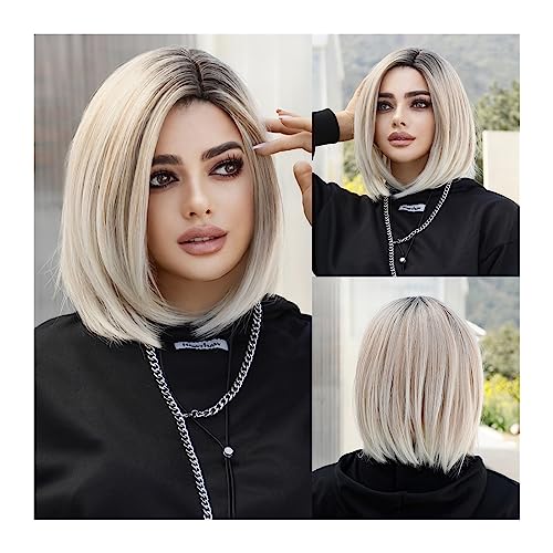Perruque femme blonde contre les cheveux rebelles pour un style lisse impeccable