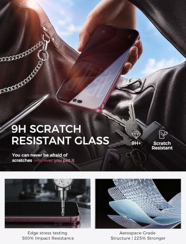 MAGIC JOHN 3rd Gen for iPhone 18 Pro Max AR Privacy Screen Protector 2-Pack - image 5