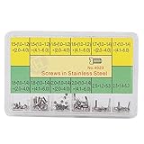 AYNEFY 時計ケースねじ、腕時計 工具 、ステンレス鋼時計裏蓋ねじ時計修理ツール、腕時計用 補修 スクリュー (4023)