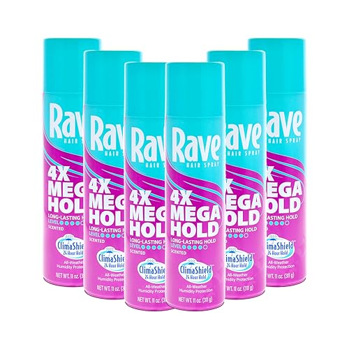 Rave 4X Mega Spray Fijador para Cabello 6 pc miniatura 1