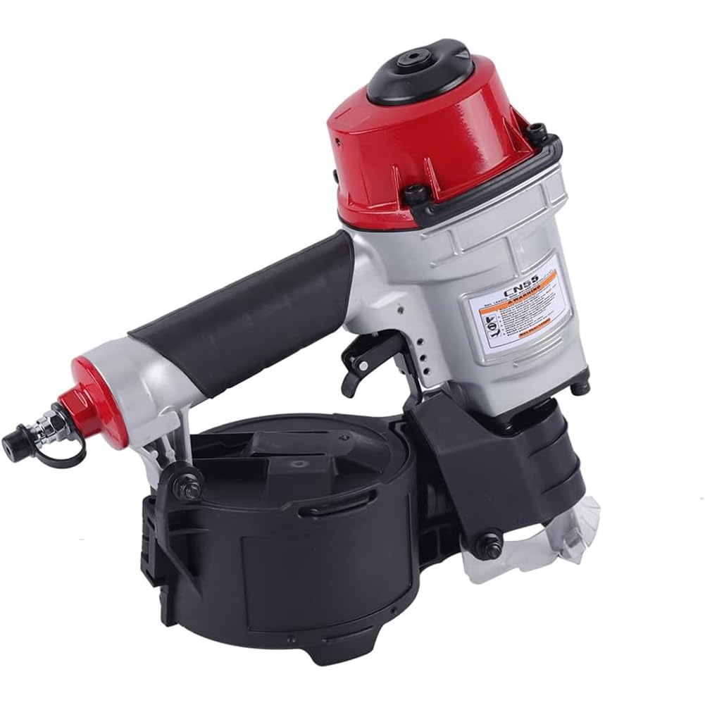 CN55 Gwoździarka pneumatyczna, 25-57 mm gwoździarka do cewek bocznych, ręczny zszywacz pneumatyczny, pistolet, gwoździarka dachowa do ogrodzeń drewnianych, mebli ze sklejki