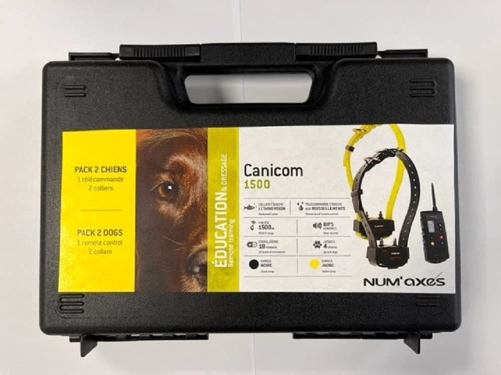 NUM'AXES Ensemble D’ÉDUCATION Pack CANICOM 1500 pour 2 Chiens