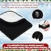 Tuanse 16 x 16 Inches Car Electric Blanket 12 Volt Heated Car Blanket with Temperature Controller and Black Storage Bag Cold Weather Tailgating and Emergency Kit(Black White Cotton,Blank)