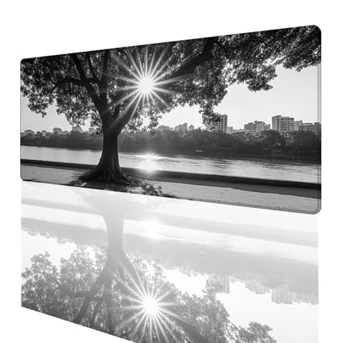 Tapis de souris gaming XXL idée cadeau design arbre pour bureau et maison