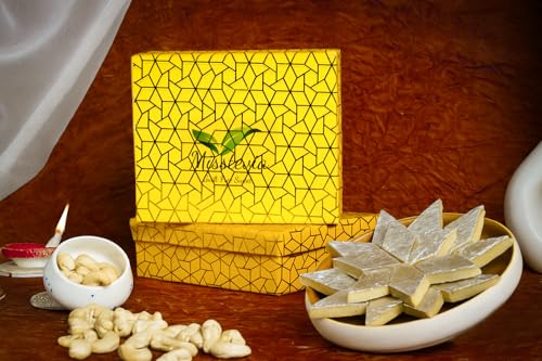 Image of Misstevia Sugar Free Sweets Gift Box 125g | Kaju Katli | Stevia Sweetened | Low Carb Low Calorie| Sugar Free Mithai| Healthy Treats for Kids & Diabetics | No added Mawa or peanut powder | Pure Cashew Nut with deshi Ghee| Gift for any occassion