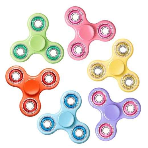 Juego de 6 Piezas de Fidget Spinner, Juguetes sensoriales Fidget,descomprimidor de Juguetes de ansiedad por tdah,Giratorio Manual,Regalo de graduación,Premio de Clase