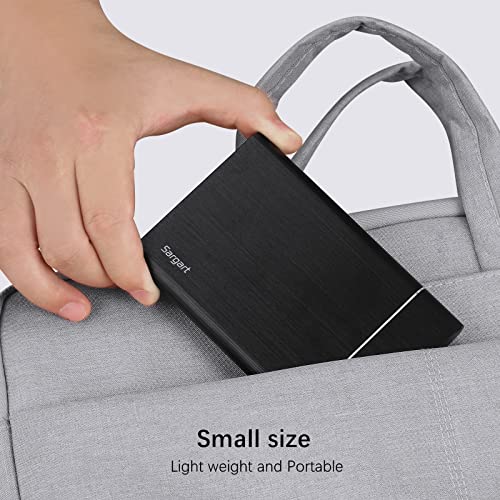 Image of 320GB Portable External Hard Drive USB3.0 Mobile HDD Storage for PC, Mac, Desktop, Laptop, Mac, Chromebook, Xbox One, Xbox 360, PS4 (Black)