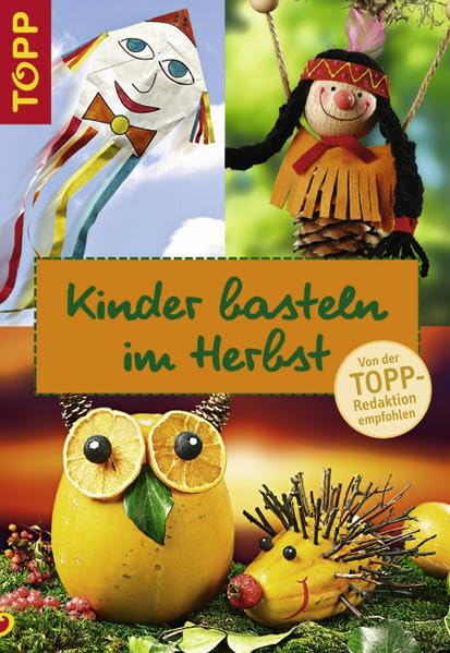 Kinder basteln im Herbst: Mit perforierten Vorlagenbogen u. Einsteckhüllen