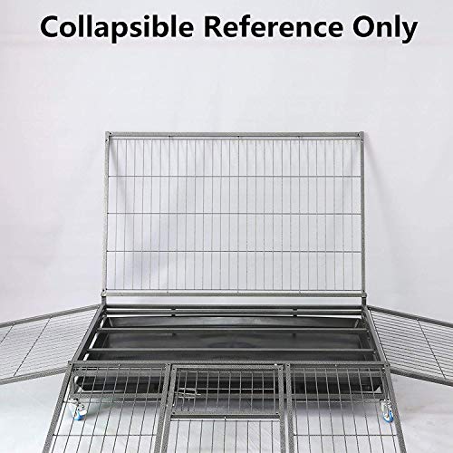 49" Open Top Stackable Heavy Duty Cage with Casters L49 xW36.5 xH43.5