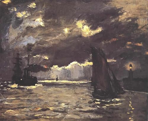 Cuadro de lienzo de Claude Monet que aporta serenidad y belleza artística a tu dormitorio