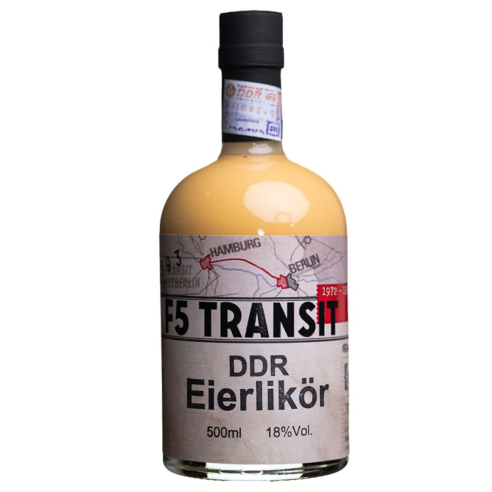 Schnapsgeschenk Nr. 15236 | DDR Eierlikör Original 0.5l (18% Vol) + Milder Kümmel Likör 0.5l (35% Vol) + 2 x Wiener Würstchen in Dose | Schwechower Brennerei (1229)