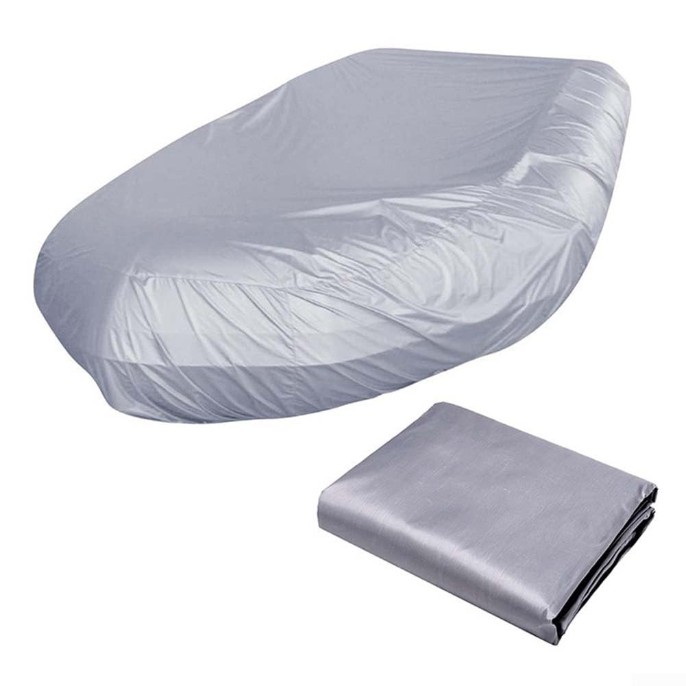 Telo protettivo per barca gonfiabile in tessuto Oxford resistente, per kayak, con coulisse, per proteggere da sole, pioggia e polvere, per esterni, da 230 cm a 520 cm, dimensioni disponibili (520 x 94