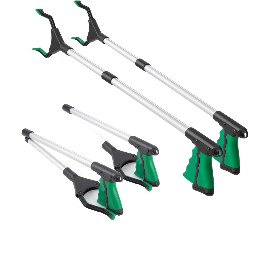 2Pack Grabber Tool, 32" Long Reacher Grabber Pickup Tool, Trash Picker
