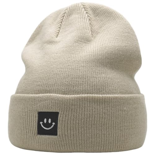 Image of 55cube Knit Beanie Hat Cuffed Plain Skull Cap for Men Women