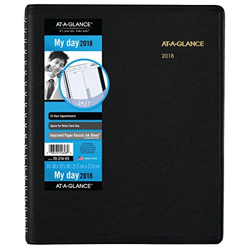 AT-A-GLANCE Daily Appointment Book / Planner, January 2018 - December 2018, 8-1/2