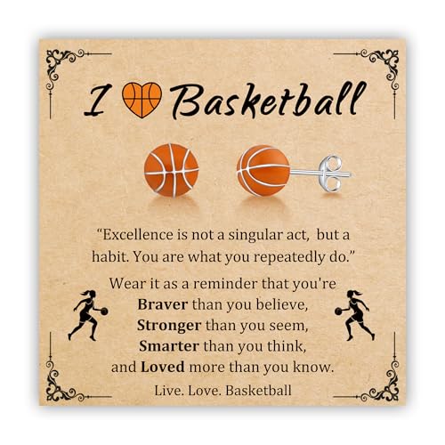 PEALICIOUS Basketball Earrings for Women Cute Basketball Gifts for Girls