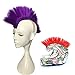 Namecute Skinhead Wig Purple Helmet Mohawk Wig Costumes Hairpiece