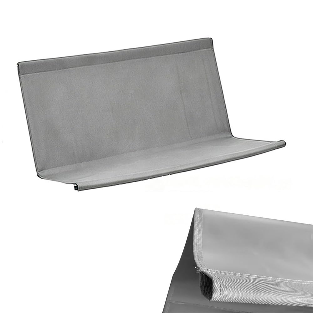 ZYXQQJ Swing Replacement Seat Cover Swing Chair Cushion Cover For Porch Patio Garden 600D Oxford Waterproof Seat Replacement Fabric(Gray striped,158x52x52cm)