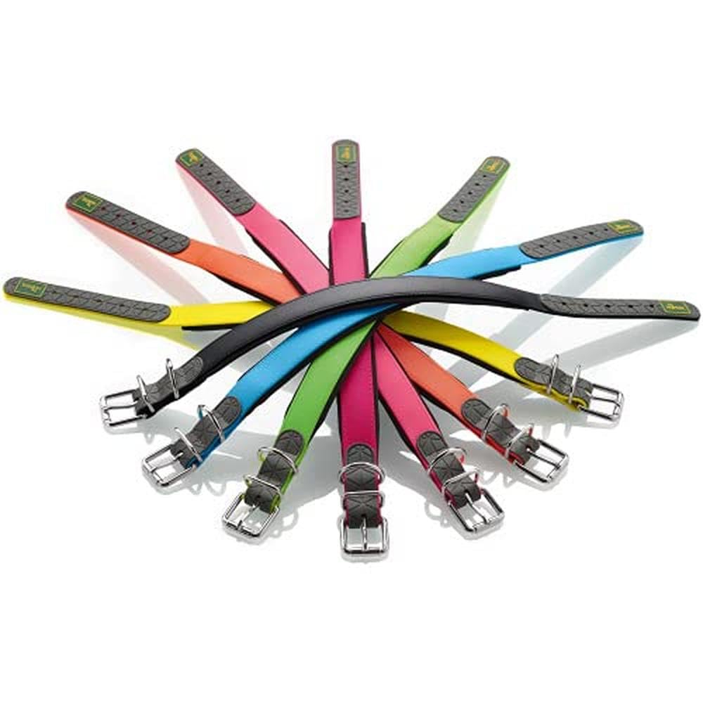 Naszyjnik myśliwy z neoprenu 40 cm żółty neon
