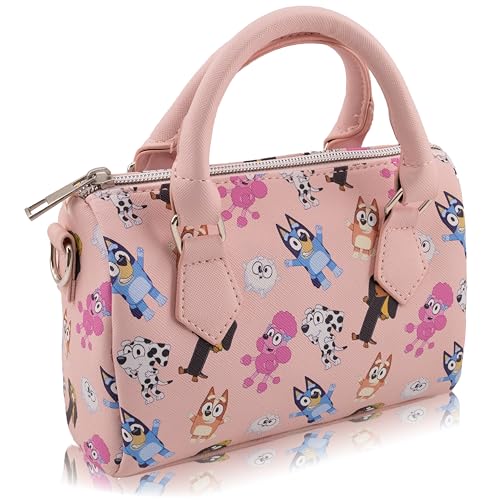 Image of Stitch, Hello Kitty or Bluey 7 inch Mini Purse Crossbody Handbag for Girls | Leather Women's Shoulder Handbag Satchel