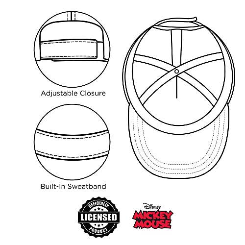 Disney Boys Baseball Cap, Mickey Mouse Adjustable Toddler Hat, Ages 2-4 Or Boy Hats For Kids Ages 4-7 #TOP4