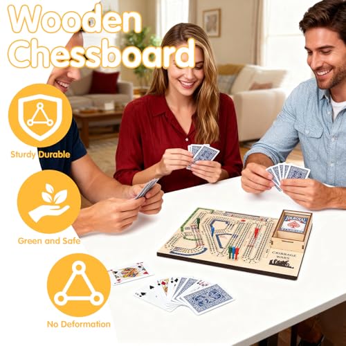 Cribbage Wars juego de mesa de madera estándar miniatura 5