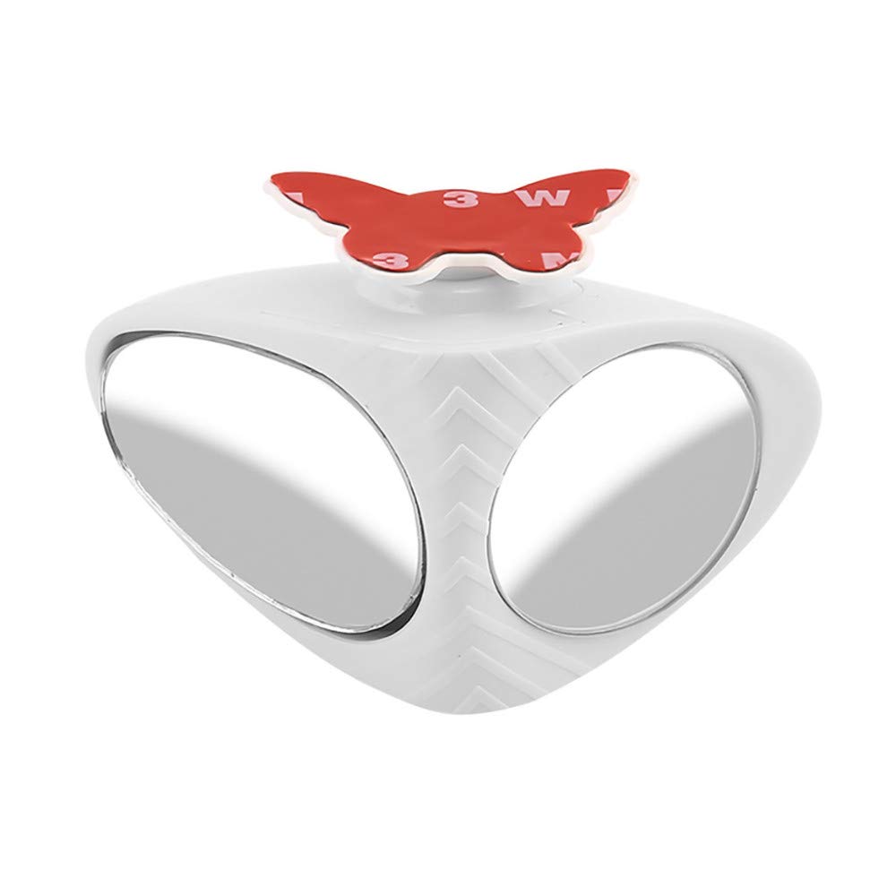 Scymshl 2PCS Car Dual Vision Auxiliary Mirror Adjustable Rearview Mirror Auxiliary Mirror car Accesorios Durable