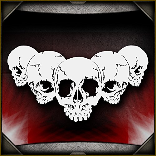 Skull Background 25 AirSick Airbrush Stencil Template