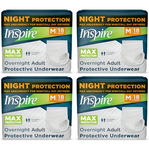 Image of Inspire Adult Diapers Women or Men - MAX Absorbency | Our Most Absorbent and Dry, Incontinence Underwear for Women or Men | Leak Proof Diaper Overnight or Daytime for Heavy