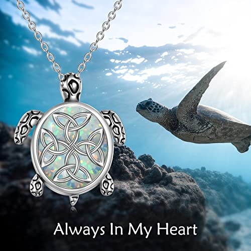 YFN Urn Necklace for Ashes with Abalone Sterling Silver Sea Turtle/Owl/Dog/Lotus Flower/Butterfly Cremation Necklace Jewelry Gifts for Women Girls 18+2“3